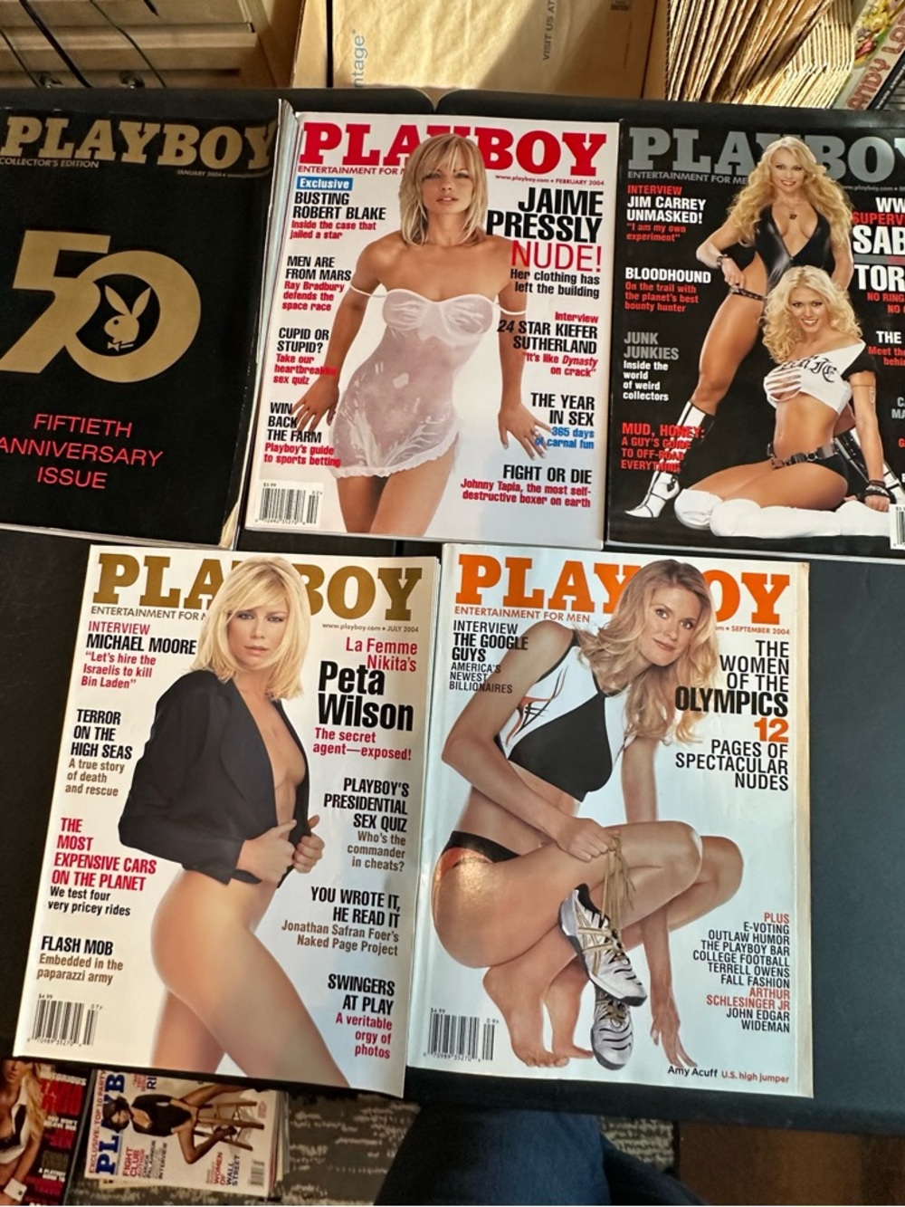 PLAYBOY 50th anniversary 2004 magazine plus 4